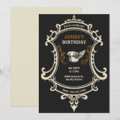 Invitation Moto Classique Vintage Rétro (Devant / Derrière)