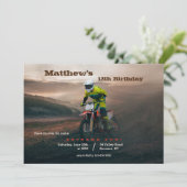 Invitation Moto Cross Dirt Bike (Debout devant)