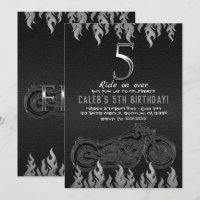 Moto en cuir noir argenté 5 5e anniversaire