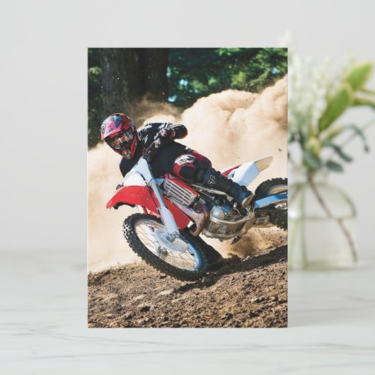 Invitation Motocross (Debout devant)