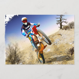 Invitation Motocross de Wheelie de désert