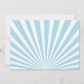 Invitation Motocross Dirtbike, Bleu (Dos)