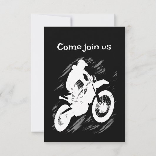 Invitation Motocross Sport Concurrentiel Motorcycle Course (Devant)