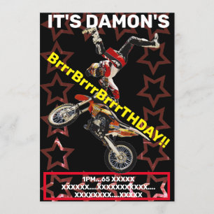 INVITATION MOTOCROSS SUPERCROSS MOTO