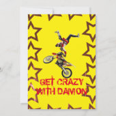 INVITATION MOTOCROSS SUPERCROSS MOTOCYCLETTE (Dos)