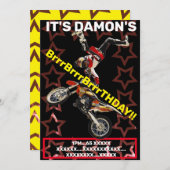 INVITATION MOTOCROSS SUPERCROSS MOTOCYCLETTE (Devant / Derrière)