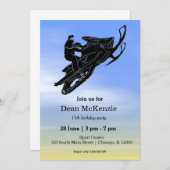 Invitation Motoneige (Devant / Derrière)