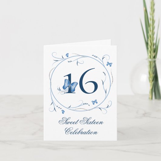 Invitation Mouches bleues et perruques sucrées 16 (Devant)