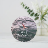 INVITATION MOUETTE VOLANT AU-DESSUS DES VAGUES MARIAGE À LA P (Debout devant)