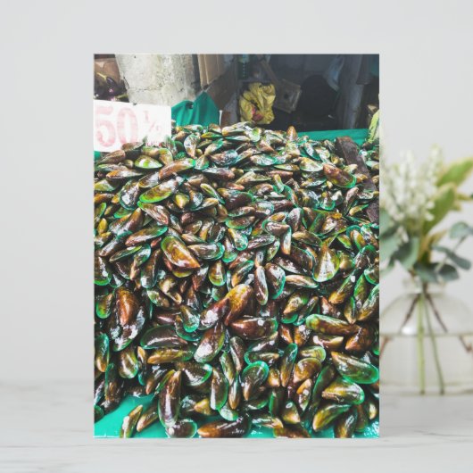 Invitation Moules à lèvres vertes à vendre (Debout devant)