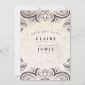 Invitation Mouline Rouge Rose Rustique (Dos)