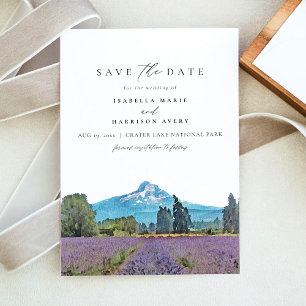 Invitation MOUNT HOOD National Park Skyline Enregistrer la da