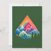 Invitation Mountain Adventure Attend le Baby shower (Dos)