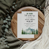Invitation Mountain Adventure Oh Baby shower