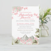 Invitation Mountain Adventure Pink Lilac Fête des mariées (Debout devant)