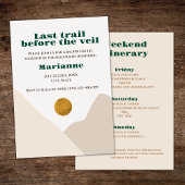 Invitation Mountain Camping Bachelorette Week-end