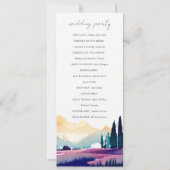 Invitation Mountain Country Field Landscape Wedscape Programm (Dos)