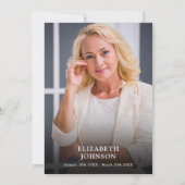 Invitation Mountain Floral Celebration Of Life Photo Funeral (Dos)