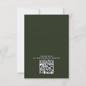 Invitation Mountain Forest Lake Rustic Budget QR Code Wedding (Dos)