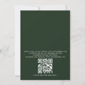 Invitation Mountain Forest Trees Pine Rustic QR Code Wedding (Dos)