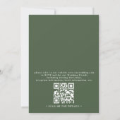 Invitation Mountain Forest Trees Rustic QR Code Wedding (Dos)