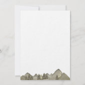 Invitation Mountain Green Pine Tree Save The Date Wedding Art (Dos)