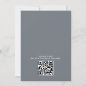 Invitation Mountain Lake Forest Rustic Budget QR Code Wedding (Dos)