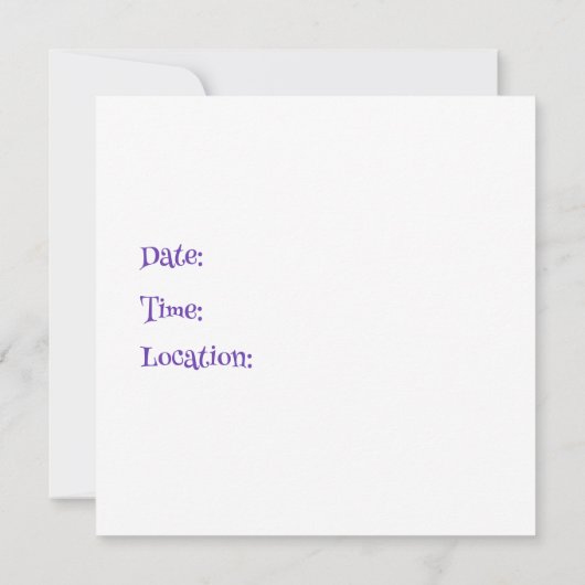 Invitation Mountain Magic Rainbow Unicorn (Dos)