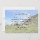 Invitation Mountain Mariage Swiss Eiger détails informations (Dos)