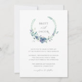 Invitation Mountain Meadow | Aquarelle Florale Mariage (Devant)