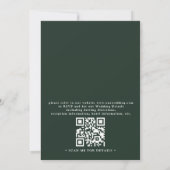 Invitation Mountain Rustic Aspen Colorado QR Code Wedding (Dos)