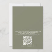 Invitation Mountain Rustic Country Elegant QR Code Wedding (Dos)