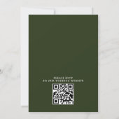 Invitation Mountain Rustic Forest Budget QR Code Wedding (Dos)