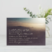 Invitation Mountain Sunrise | Célébration de la vie (Debout devant)