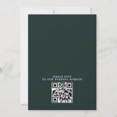 Invitation Mountain Trees Pine Rustic Budget QR Code Wedding (Dos)