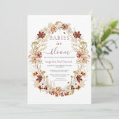 Invitation Mountbatten Rose Fleurs Sauvages Wreath Twin Babin (Debout devant)