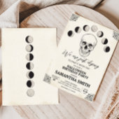Invitation Mourir à la fête crâne Halloween fête d'anniversai