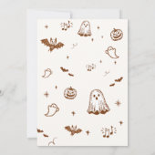 Invitation Mourir à la fête d'Halloween (Dos)