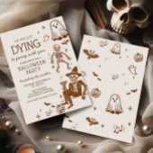 Invitation Mourir à la fête d'Halloween