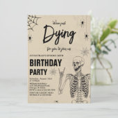 Invitation Mourir Pour Vous De Nous Rejoindre Halloween Anniv (Debout devant)