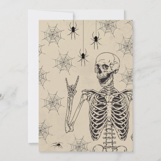 Invitation Mourir Pour Vous De Nous Rejoindre Halloween Anniv (Dos)