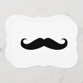 Invitation Moustache (Devant / Derrière)