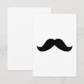 Invitation Moustache (Devant / Derrière)