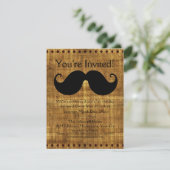 Invitation Moustache de campagne (Debout devant)