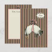 Invitation Mouton à Arc Éléphant™ (OPTIONS DE DESIGNER) - (Devant / Derrière)