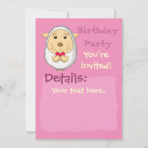 Invitation Mouton Rose