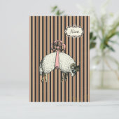 Invitation Moutons à Arc Enjôleur™ (OPTIONS DE DESIGN) - (Debout devant)