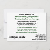 Invitation Moutons pelucheux blancs mignons (Dos)