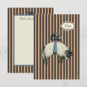Invitation Moutons Pretty Bow™ (OPTIONS DE DESIGN) - (Devant / Derrière)