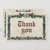 Invitation Moyen Âge médiéval (Devant / Derrière)